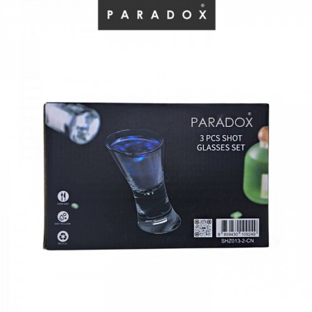 แก้วช็อต แก้วเหล้าใสทรงสูง 3 ใบ (Shot Glass) แก้วช็อต แก้วเหล้าใสทรงสูง 3 ใบ (Shot Glass)